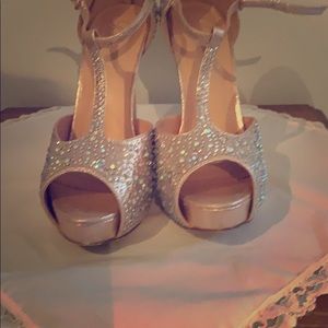 Lauren Larraine sequined heels